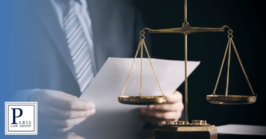 lawyer looking at a paper