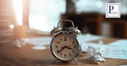 Clock with Crumpled Up Paper